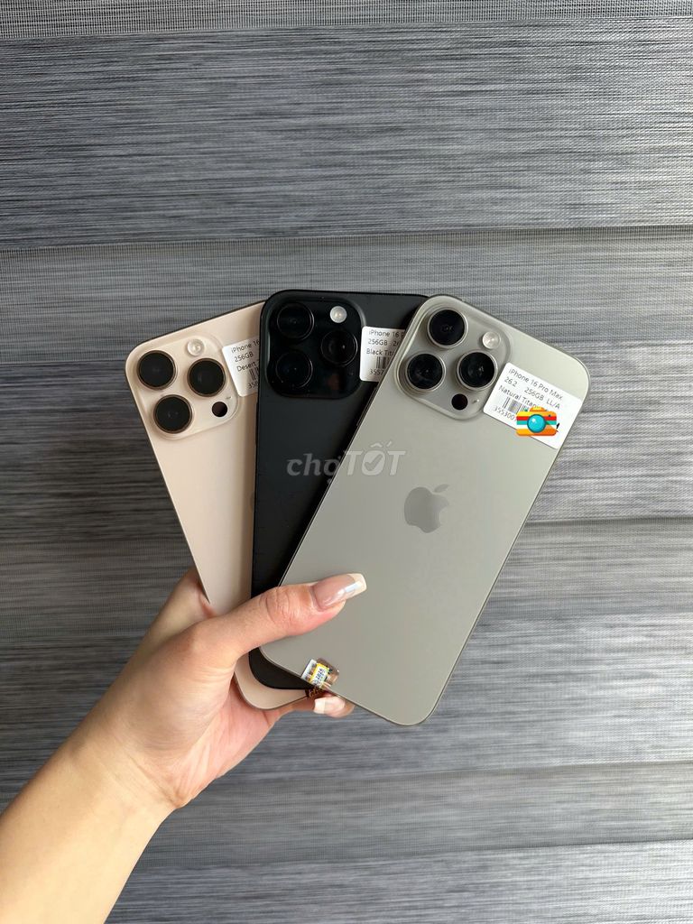 iPhone 16 Pro Max 256GB pin 9x% zin đẹp BH 1 đổi 1. Mua bán Điện thoại tại Quận Cầu Giấy Hà Nội được đăng bởi Henry Shop hình 1
