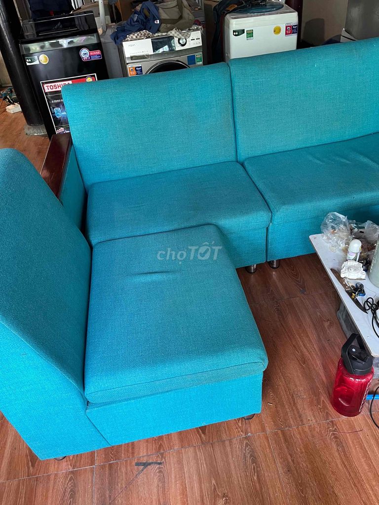 Ghế sofa vải gỗ Xanh ngọc 3 ghế rời. Mua bán Bàn ghế tại Huyện Củ Chi Tp Hồ Chí Minh được đăng bởi phạm phú hoàng hình 1