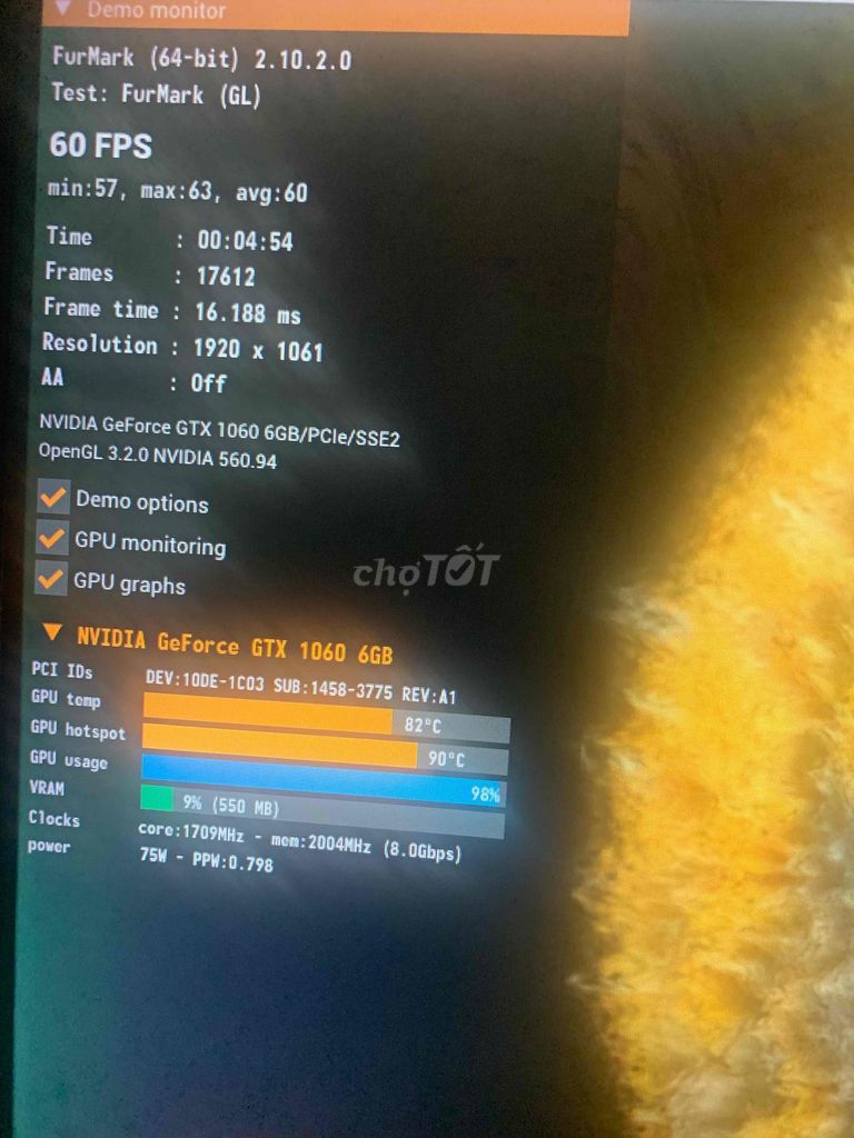 Card đồ họa Aorus GTX 1060 6GB Đen. Mua bán Linh kiện (RAM, Card...) tại Huyện Hòa Vang Đà Nẵng được đăng bởi Tri hình 1