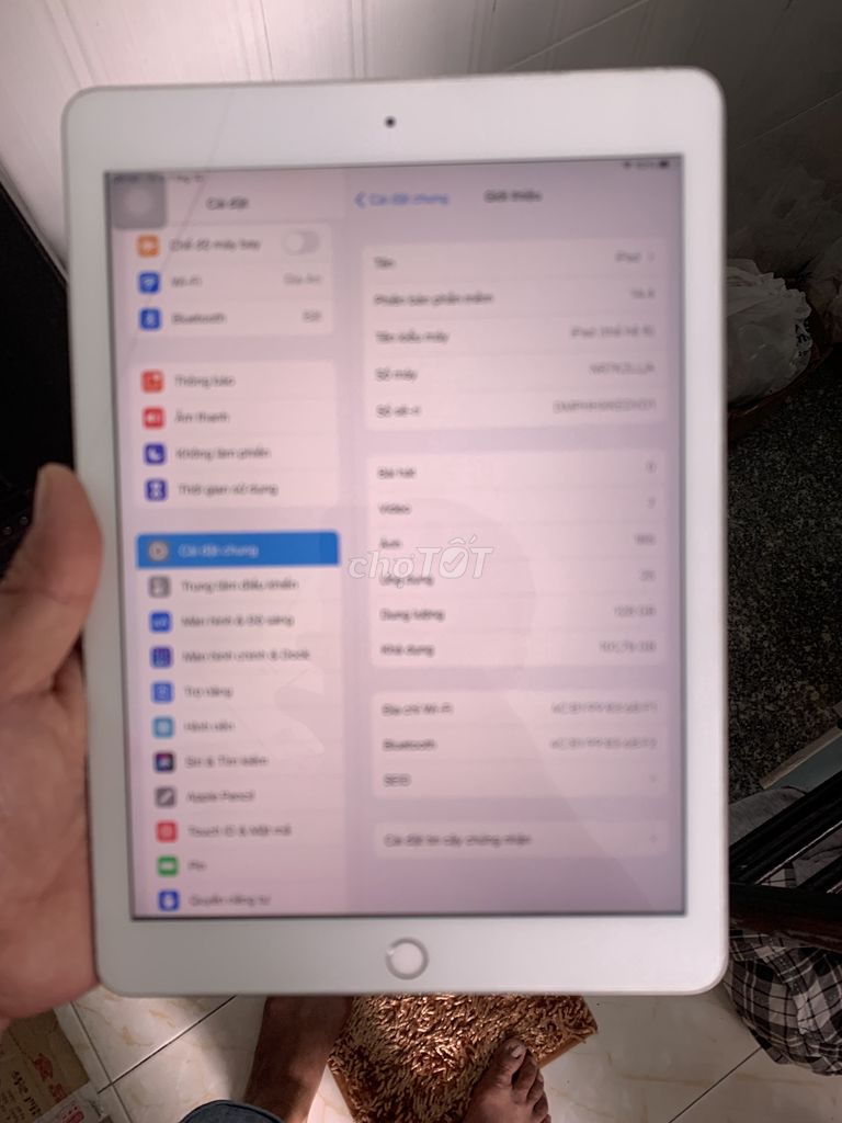 Apple ipad Gen 6.Nguyên zin.Full vân tay.128GB