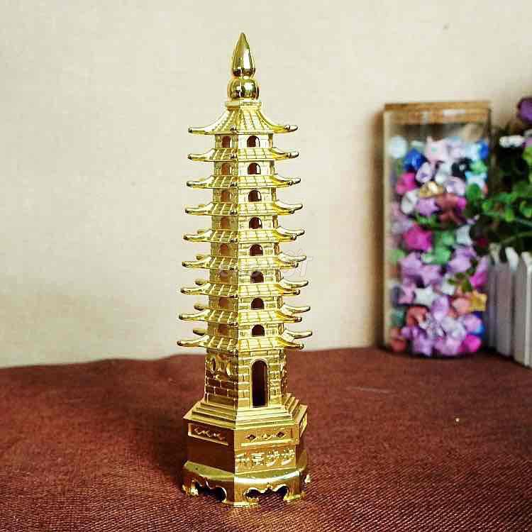 Tháp Văn Xương 9 tầng bằng hợp kim 13cm #40k   - C