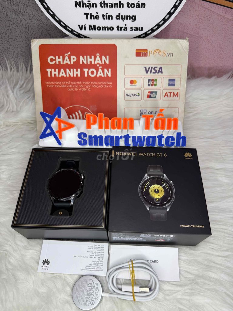 Huawei Watch GT 6 Đen full box bh 31/10/2026. Mua bán Thiết bị đeo thông minh tại Quận Tân Phú Tp Hồ Chí Minh được đăng bởi Phan Tấn SmartWatch hình 1