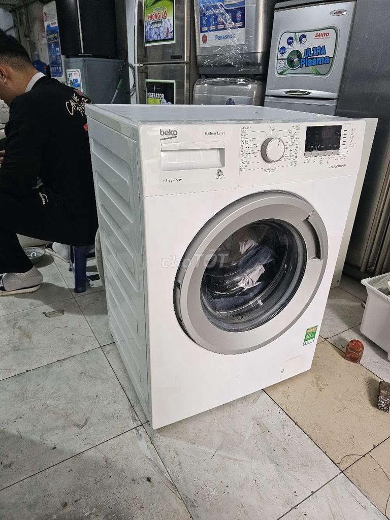 Máy giặt beko 8kg lồng ngang, bảo hành 3 tháng