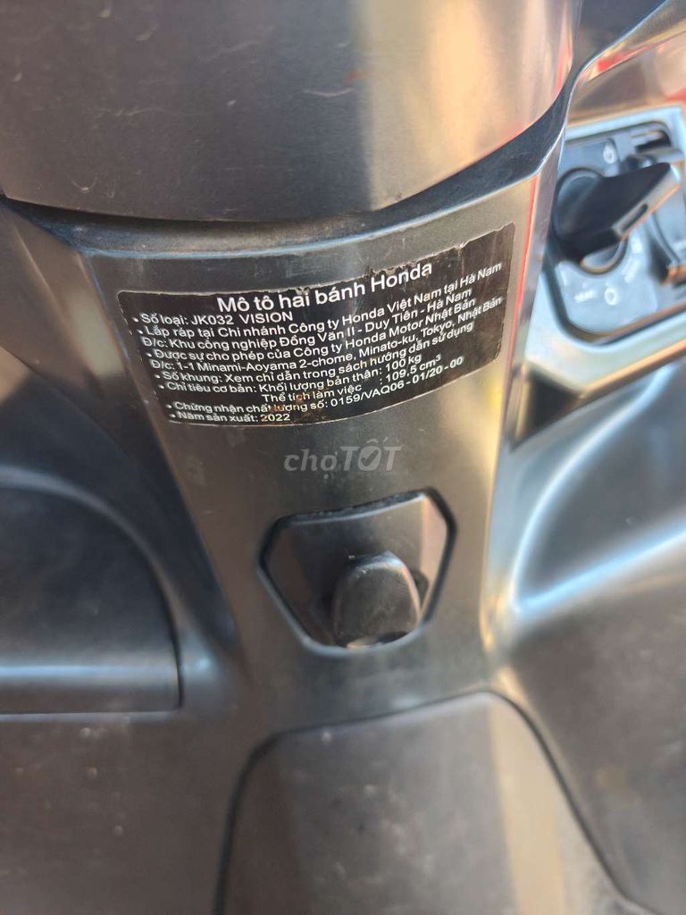 Honda Vision 2022 bánh bự 14489 km Xám. Mua bán Xe máy tại Huyện Bù Đăng Bình Phước được đăng bởi Luong Van Long hình 3