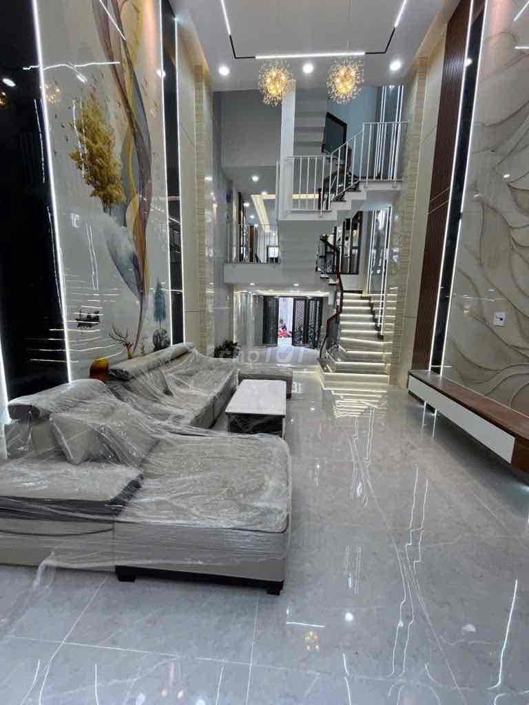 Nhà mới đẹp 5 lầu Hương lộ 2 Bình Tân 68m2( 4m x 17m)