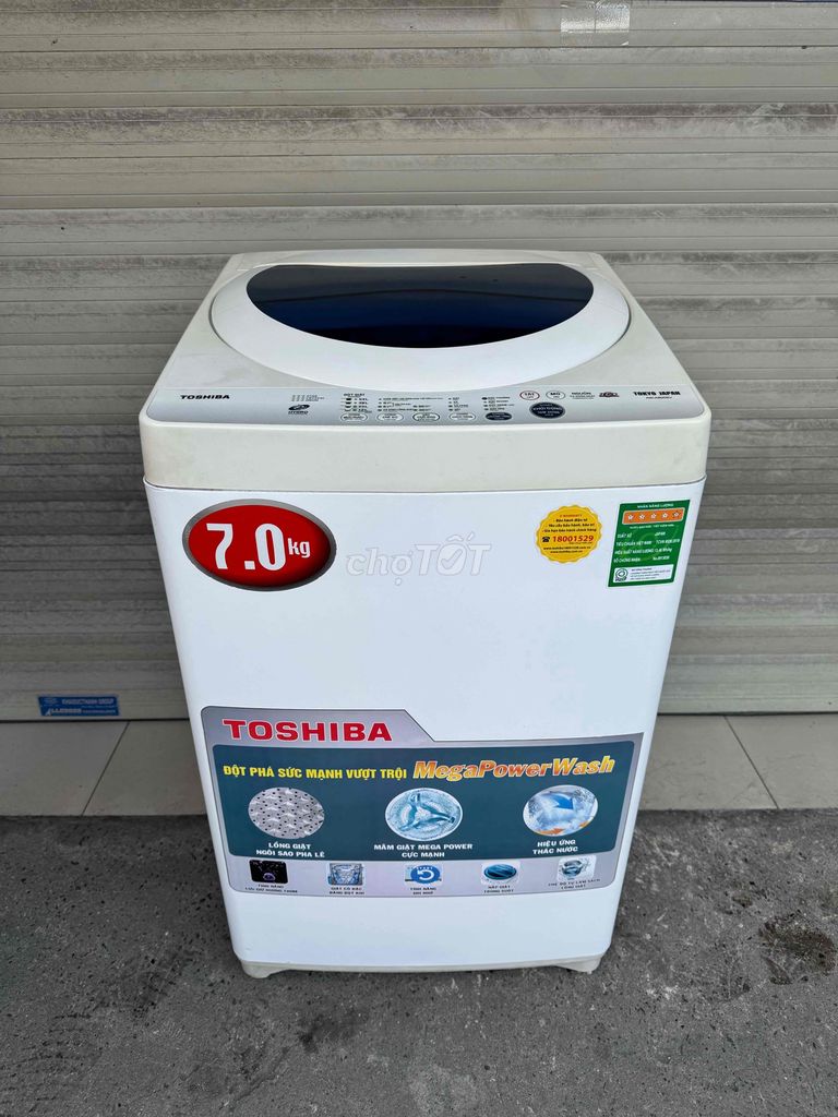 thanh lí máy giặt toshiba 7kg giặt vắt êm