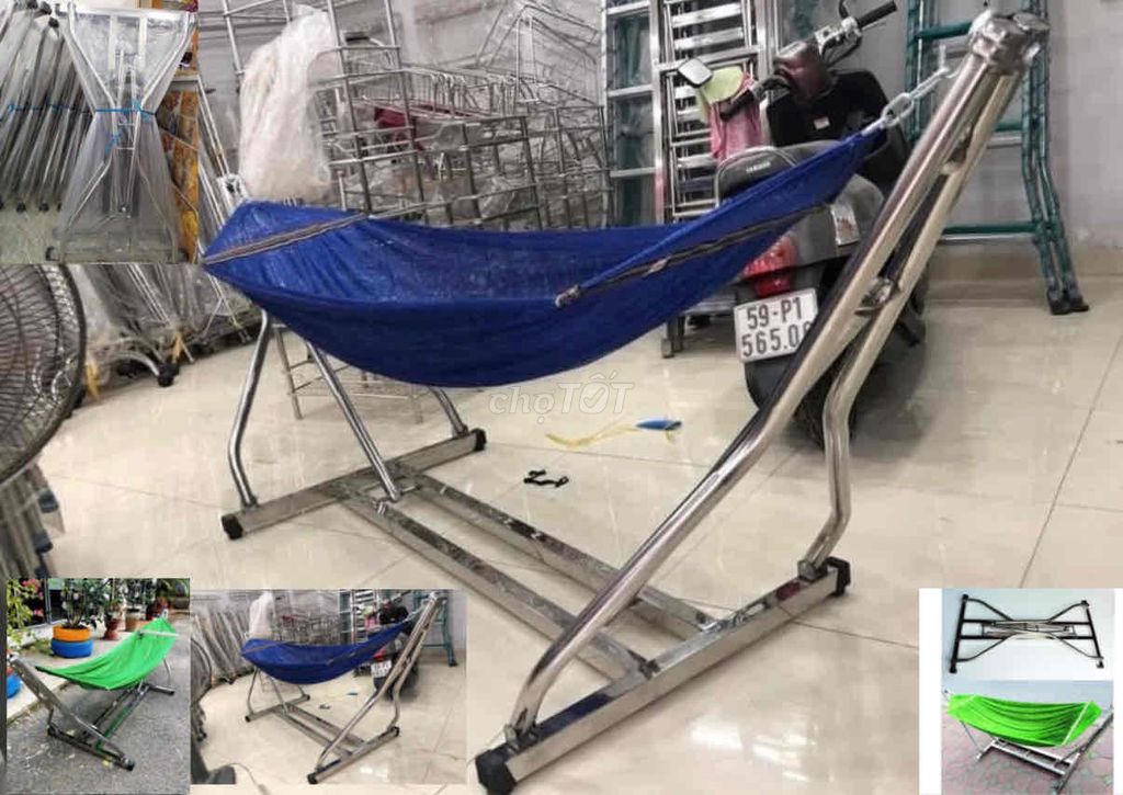 Luân chuyển hàng hoá xãa KHUNG VÕNG INOX VUÔNG NEW. Mua bán Giường, chăn ga gối nệm tại Quận 12 Tp Hồ Chí Minh được đăng bởi Xưởng võng xếp hình 1