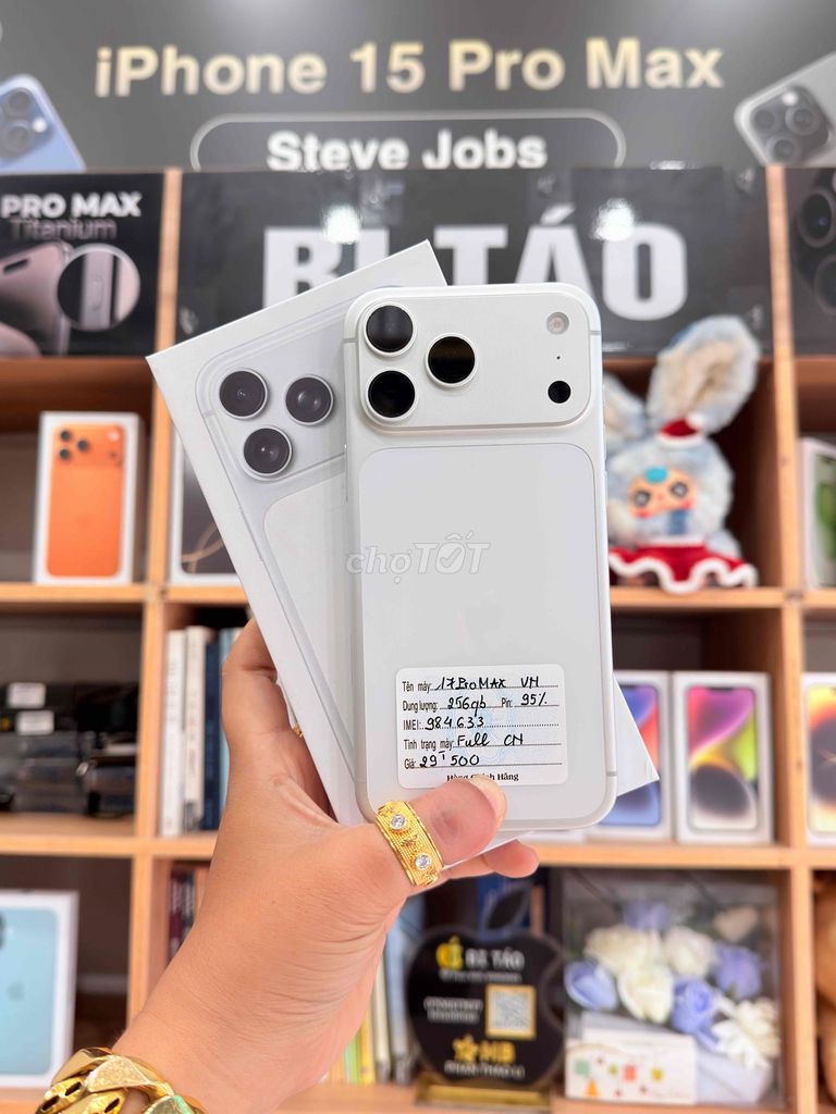 Apple iPhone 17 Pro Max 256GB Trắng VN. Mua bán Điện thoại tại Thành phố Long Xuyên An Giang được đăng bởi Bi Táo Store hình 1