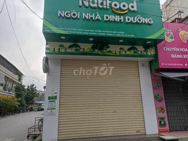 Cho thuê mặt bằng 50m2,đầu phố Phùng Khắc Khoan, thị xã Sơn Tây,Hà Nội