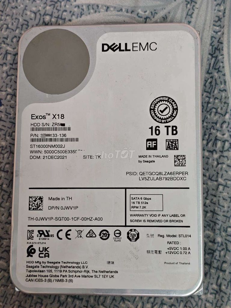 Ổ cứng HDD 16TB. Mua bán Linh kiện (RAM, Card...) tại Huyện Định Quán Đồng Nai được đăng bởi Hoàng Meo hình 1
