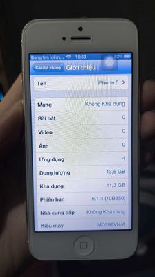 (Hiếm) iPhone 5 iOS 6 16GB. Mua bán Điện thoại tại Quận 7 Tp Hồ Chí Minh được đăng bởi Nguyễn Khắc Dũng