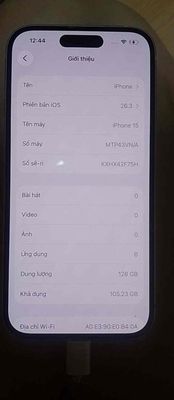 Apple iPhone 15 128GB Trắng Như mới