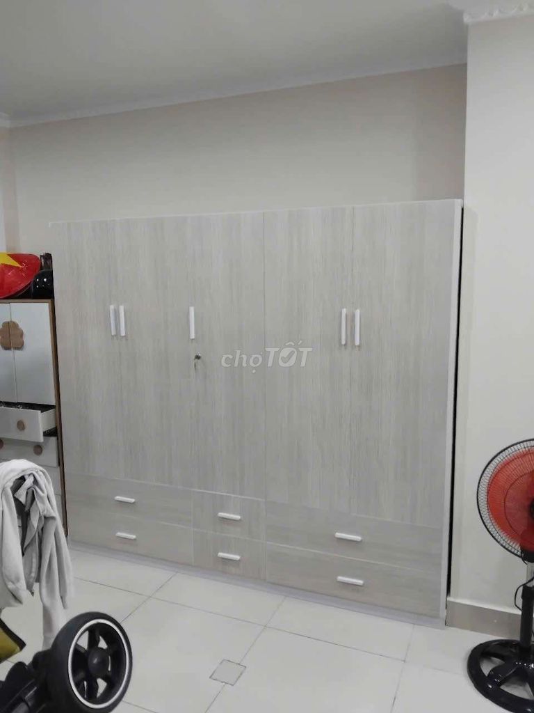 TỦ NHỰA ĐÀI LOAN 5 CÁNH MÀU VÂN GỖ SỒI . Mua bán Tủ, kệ gia đình tại Thành phố Dĩ An Bình Dương được đăng bởi Phương hoa hình 1