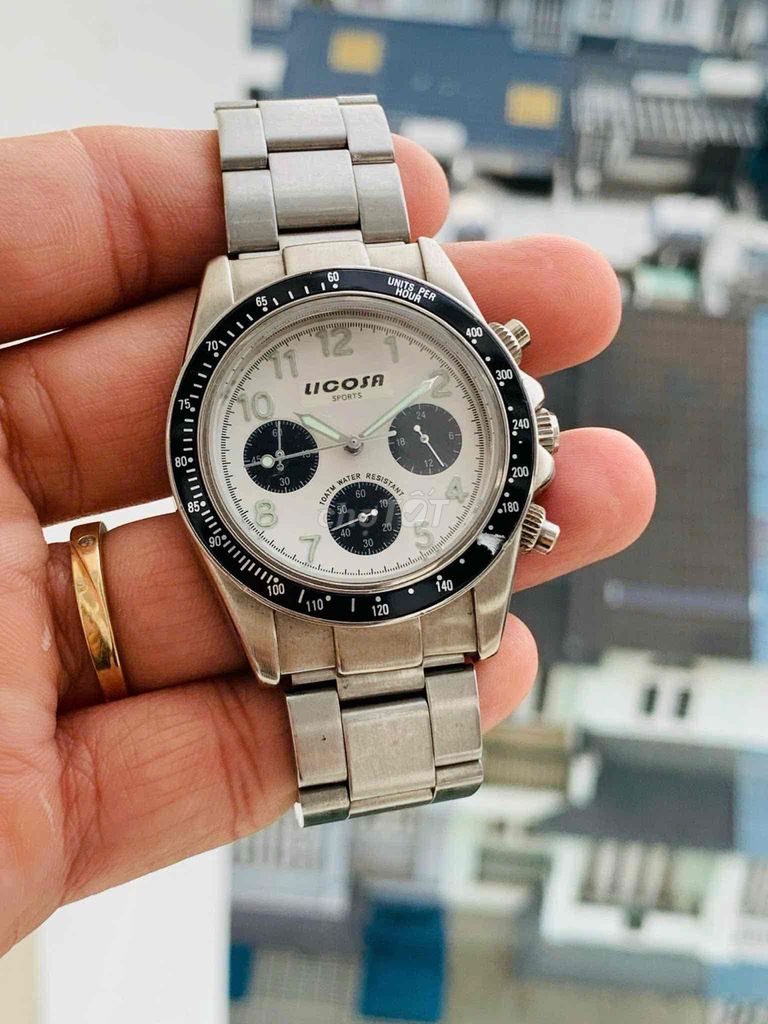 đồng hồ Licosa chronograph zin keng chạy full kim