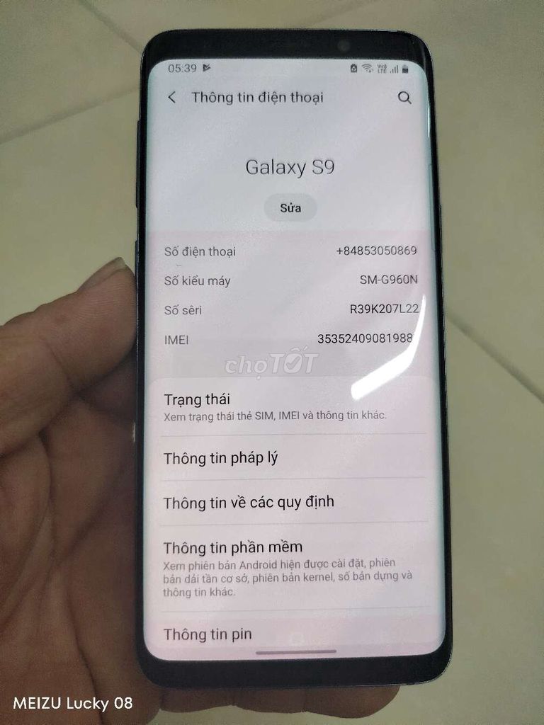 Samsung Galaxy S9 64GB Xanh. Mua bán Điện thoại tại Quận Gò Vấp Tp Hồ Chí Minh được đăng bởi Hao Chi hình 1
