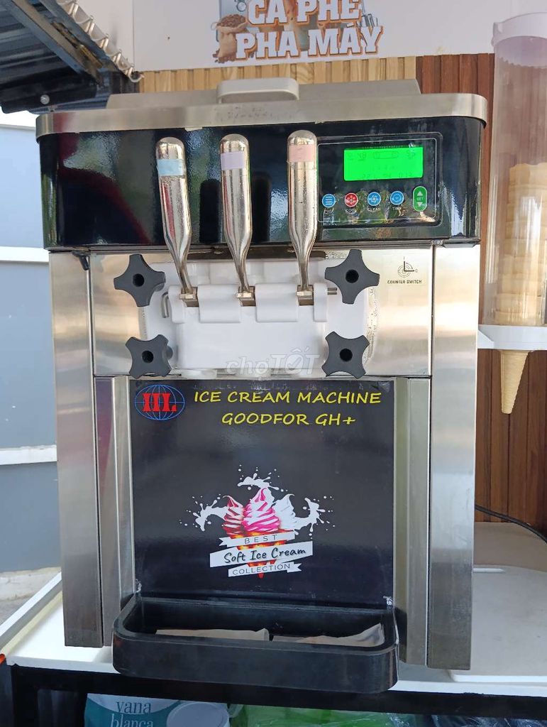 Máy làm kem tươi Goodfor GH+ 3 vòi. Mua bán Tủ lạnh tại Huyện Đất Đỏ Bà Rịa - Vũng Tàu được đăng bởi Minh Van hình 1