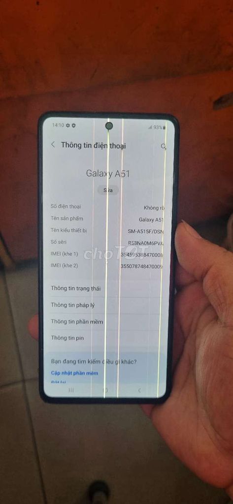 Samsung Galaxy A51 Đen. Mua bán Điện thoại tại Quận Tân Phú Tp Hồ Chí Minh được đăng bởi Vu van hai  hình 1