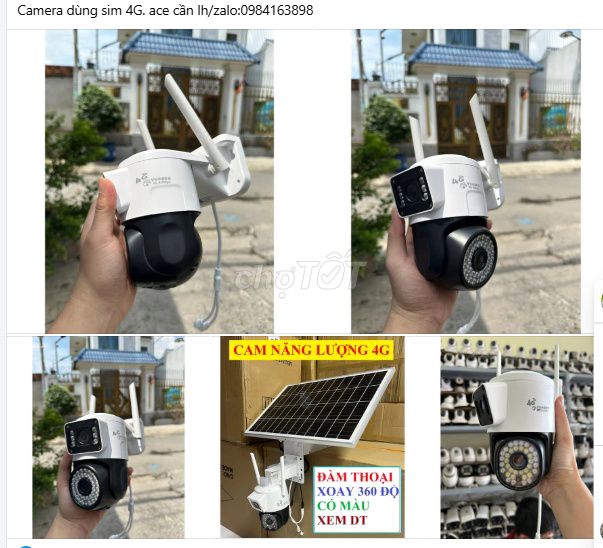 Camera YOOSEE cắm_Sim 4G 2 Mắt Xoay 360. Mua bán Máy ảnh, Máy quay tại Quận Hoàng Mai Hà Nội được đăng bởi Phân phối và lắp đặt Camêra Khoá cửa Vân tay hình 1