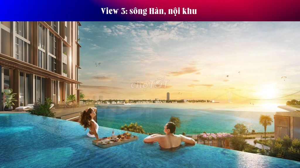 Căn hộ 3PN Symphony trực diện sông Hàn, pháo hoa DT 82,4m Giá 6,2 tỷ