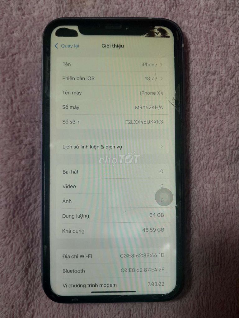 Iphone xr (lên vỏ). Mua bán Điện thoại tại Quận Bình Thạnh Tp Hồ Chí Minh được đăng bởi Tran Quoc Tuan hình 1