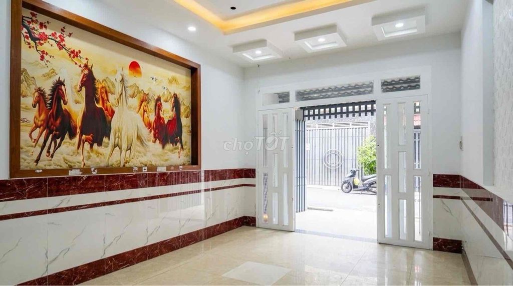 NHÀ 4 TẦNG MỚI ĐẸP - Q12 – HẺM 6M XE HƠI – 60M²