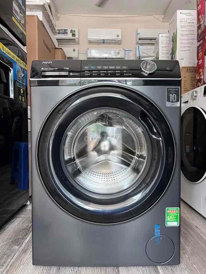 Máy giặt Aqua cửa trước 11kg Inverter hàng bày. Mua bán Máy giặt tại Quận Lê Chân Hải Phòng được đăng bởi Hương  hình 1