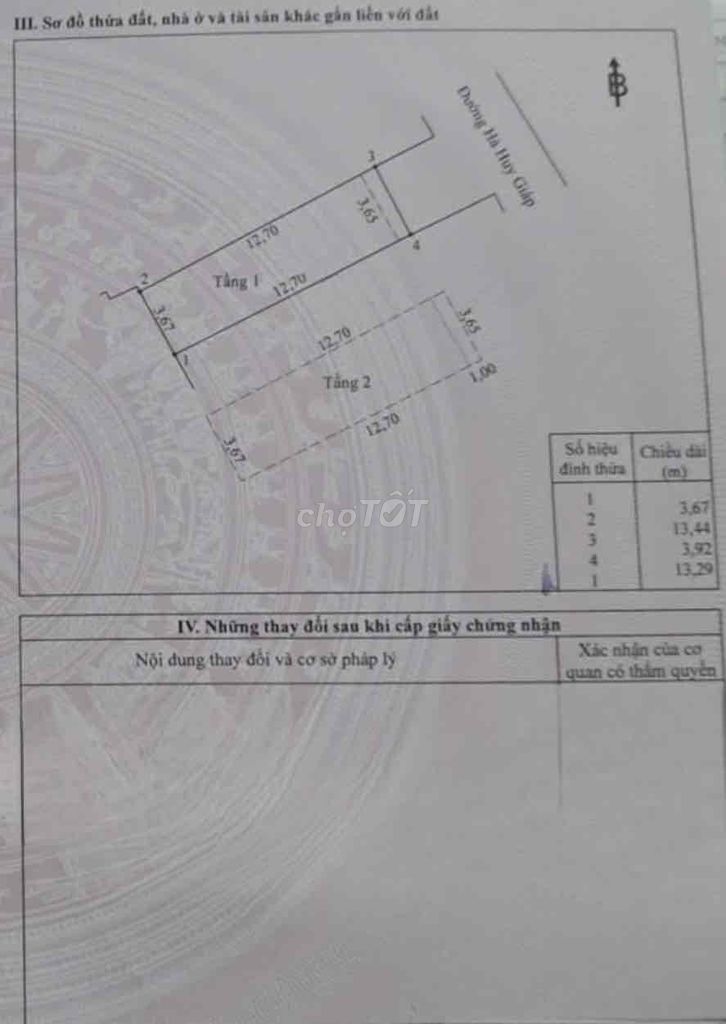 Cần Bán nhà mặt tiền Hà Huy Giáp, P. Quyết Thắng, Biên Hoà