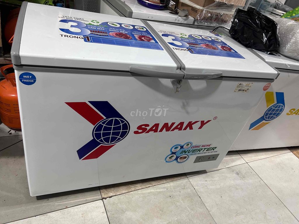 tủ đông mát sanaky 350/260 lít inverte