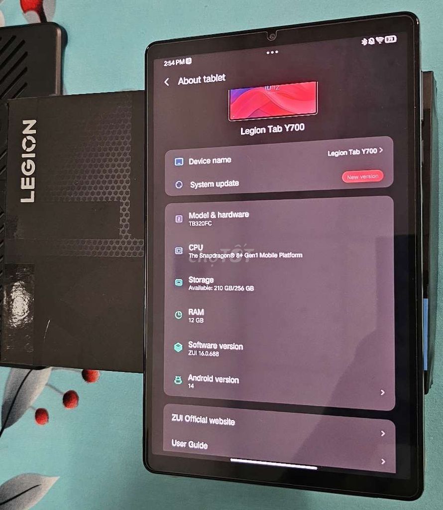Lenovo Legion Y700 2023 12/256gb còn bh 4th fulbx