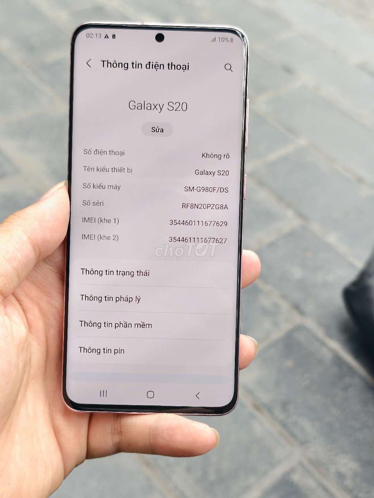 Samsung Galaxy S20 Hồng. Mua bán Điện thoại tại Quận Thanh Xuân Hà Nội được đăng bởi KING STORE hình 1