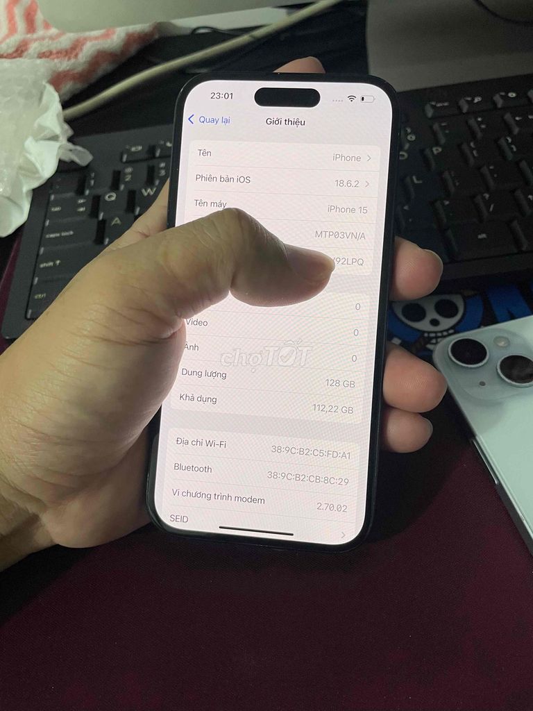 Apple iPhone 15 128GB Đen VN/A. Mua bán Điện thoại tại Huyện Châu Thành Bến Tre được đăng bởi Nhanh hình 1