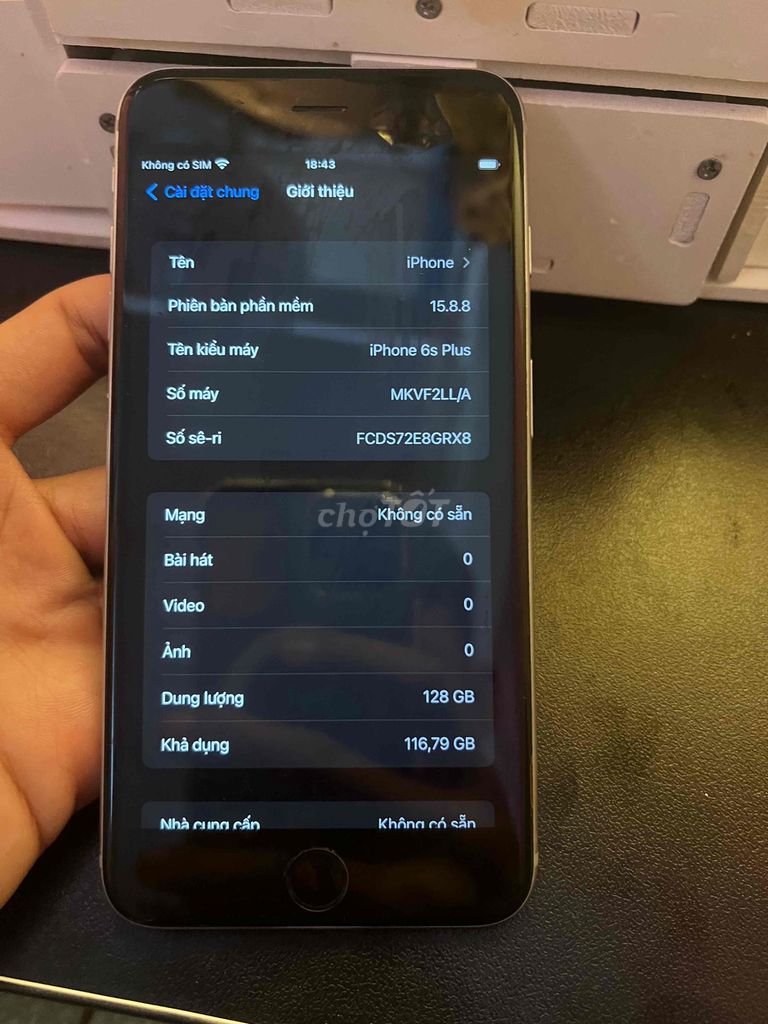 Apple iPhone 6s Plus 128GB Bạc 97%. Mua bán Điện thoại tại Quận 7 Tp Hồ Chí Minh được đăng bởi Thảo Vân hình 1