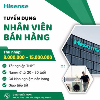 *** 1 BẠN PG CHO HÃNG HISENSE LÀM LÂU DÀI