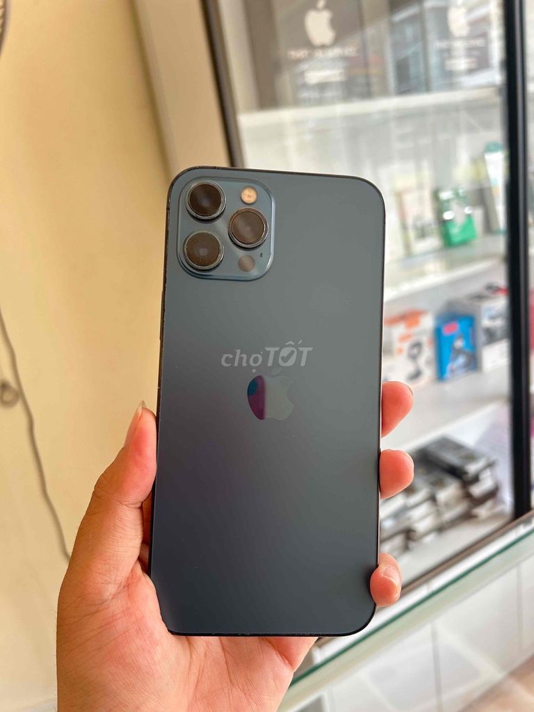 Apple iPhone 12 Pro Max 128GB Xanh. Mua bán Điện thoại tại Huyện Thuỷ Nguyên Hải Phòng được đăng bởi Nhật Hạ Mobile hình 1