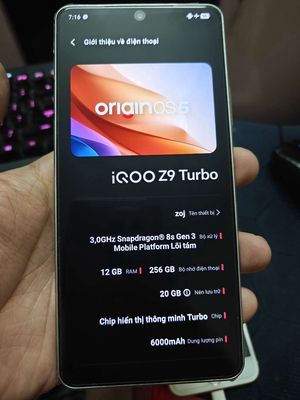 Cần ra đi máy Z9 turbo full box 99%. Mua bán Điện thoại tại Thành phố Thuận An Bình Dương được đăng bởi Liêu Nhân