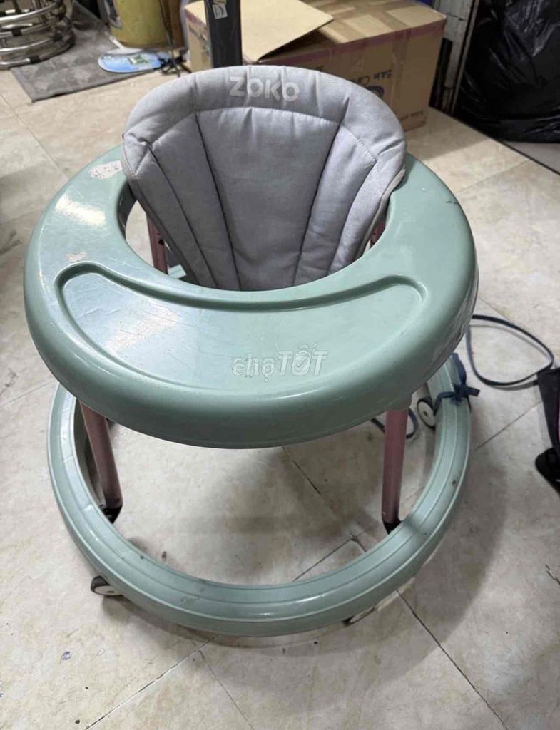 Xe tập đi Zoko Xanh ngọc, Xám. Mua bán Mẹ và bé tại Quận Tân Phú Tp Hồ Chí Minh được đăng bởi Hiền Hiền hình 1