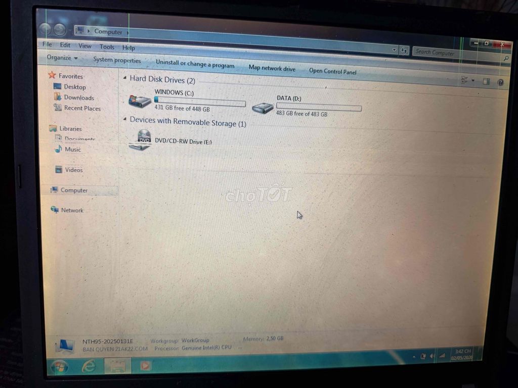 Lenovo ThinkPad Core 2 Duo T2400. Mua bán Laptop tại Quận Bình Tân Tp Hồ Chí Minh được đăng bởi Vượng hình 1