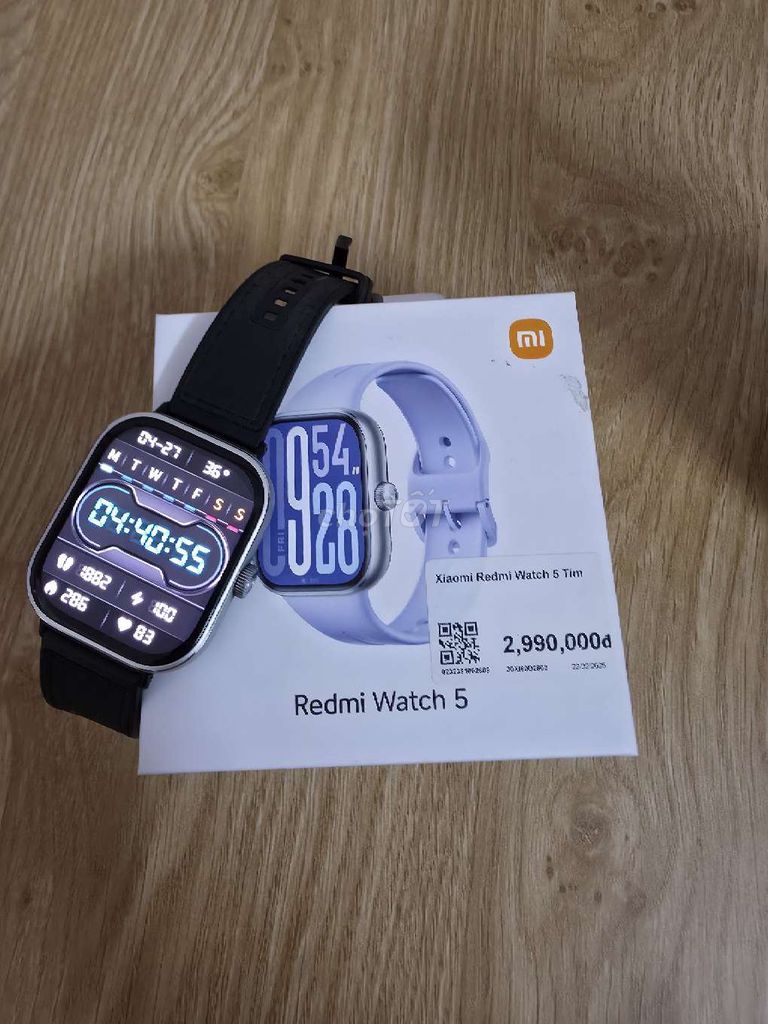 Xiaomi Redmi Watch 5 Đen. Mua bán Thiết bị đeo thông minh tại Thị xã Phú Mỹ Bà Rịa - Vũng Tàu được đăng bởi Nhân PC hình 1