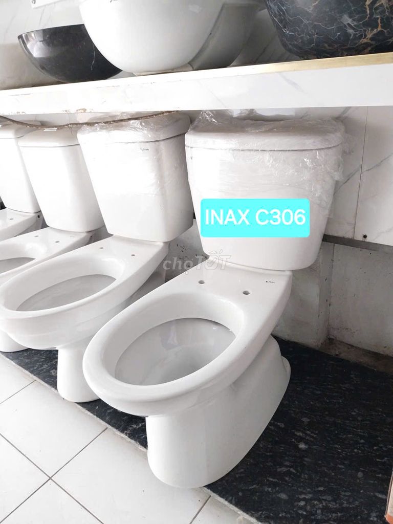 Thanh lý Bồn cầu Inax C-306VA nắp êm. Mua bán Thiết bị vệ sinh, nhà tắm tại Quận Hoàng Mai Hà Nội được đăng bởi Thiết bị vệ sinh Vietbig hình 1