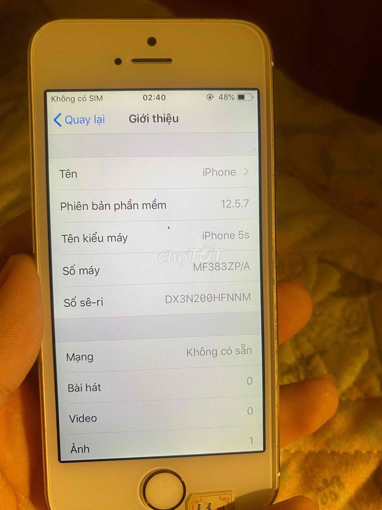 Apple iPhone 5s Vàng, đen. Mua bán Điện thoại tại Quận Bắc Từ Liêm Hà Nội được đăng bởi Huu An hình 1