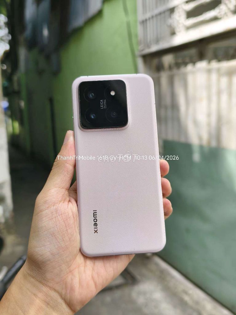 Xiaomi 14 Hồng 12/256 nội địa up QT kèm sạc zin. Mua bán Điện thoại tại Quận Gò Vấp Tp Hồ Chí Minh được đăng bởi Thanh Tri hình 1