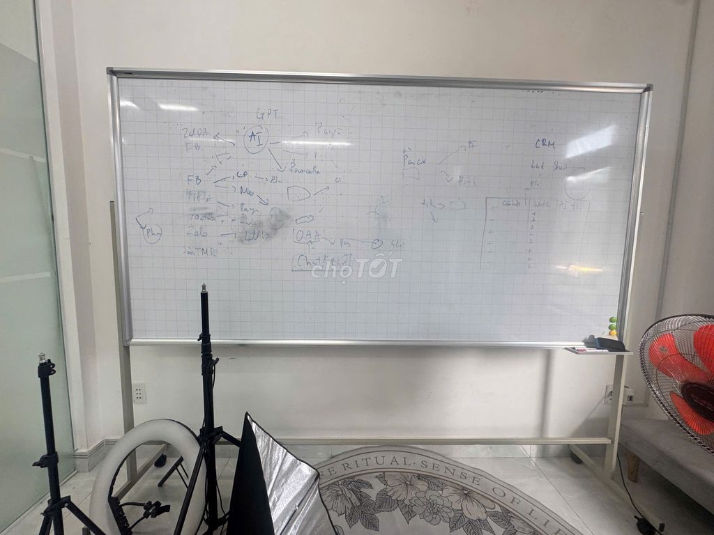 Bảng từ trắng di động 1200x2400. Mua bán Đồ dùng văn phòng tại Quận 1 Tp Hồ Chí Minh được đăng bởi Healthy and Beauty hình 1