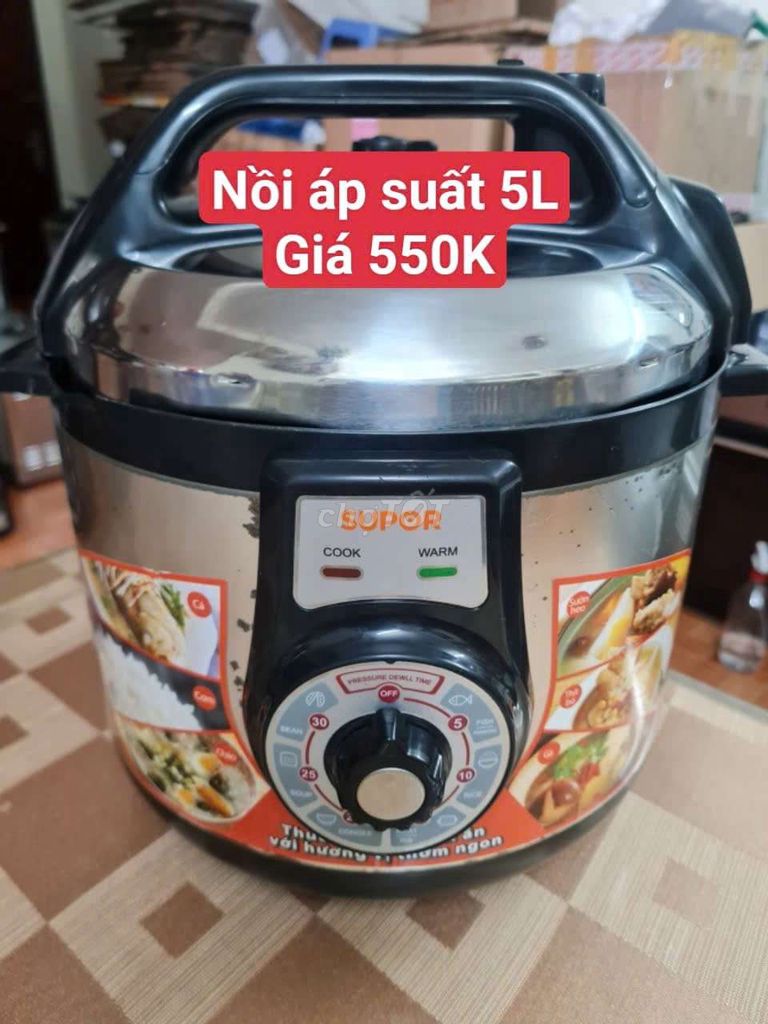 Thanh lý NỒI ÁP SUẤT SUPOR 5 LÍT.còn mới 80%