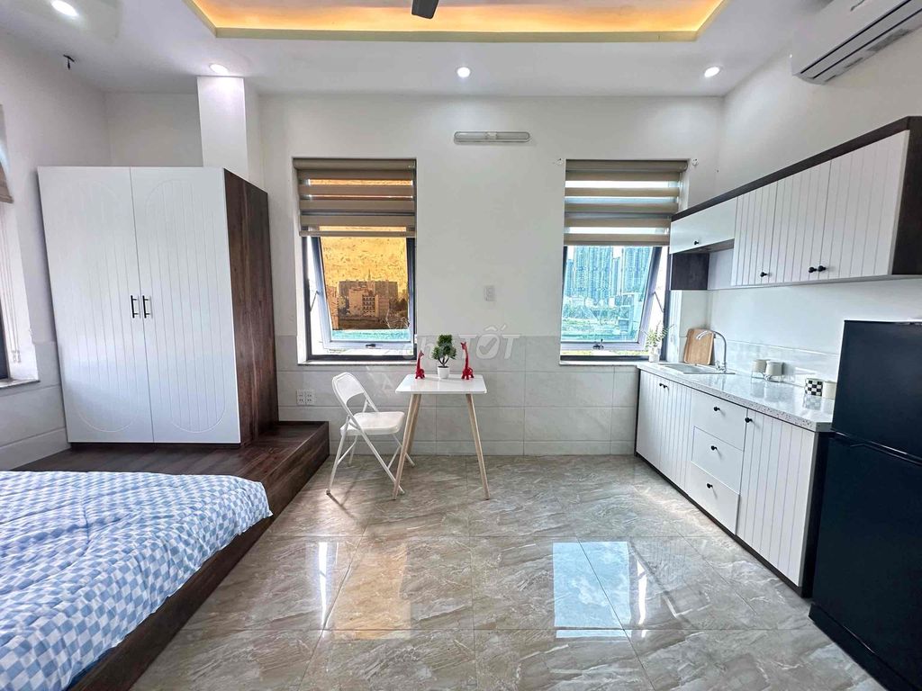 ✅Studio 40m2 full nội thất, cửa sổ thoáng, mới gần Phố Phan Xích Long