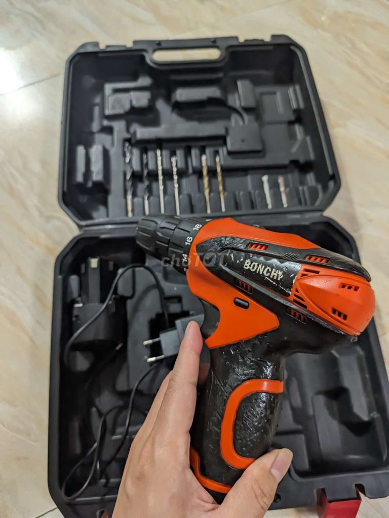 Máy khoan bắt vít BONCHY Cam đen. Mua bán Đồ chuyên dụng, Giống nuôi trồng tại Quận Hà Đông Hà Nội được đăng bởi Nguyễn Đức Tôn hình 1