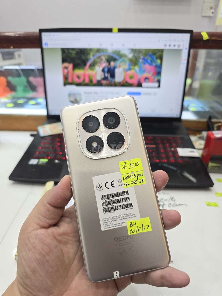 Xiaomi Redmi Note 15 Pro - 256GB. Mua bán Điện thoại tại Thành phố Long Xuyên An Giang được đăng bởi Facebook Cầm Đồ Thúy Vân hình 1