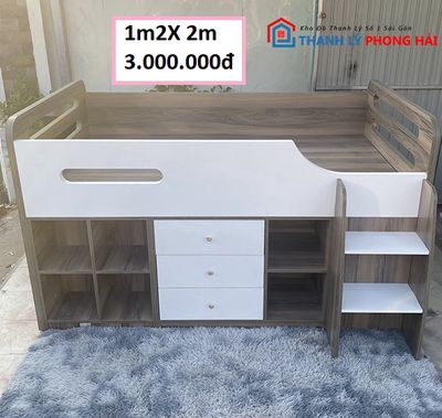 Giường Ngủ Tầng Gỗ Công Nghiệp Nhiều Ngăn Cũ. Mua bán Giường, chăn ga gối nệm tại Quận 6 Tp Hồ Chí Minh được đăng bởi Tuyết Phong Hải 