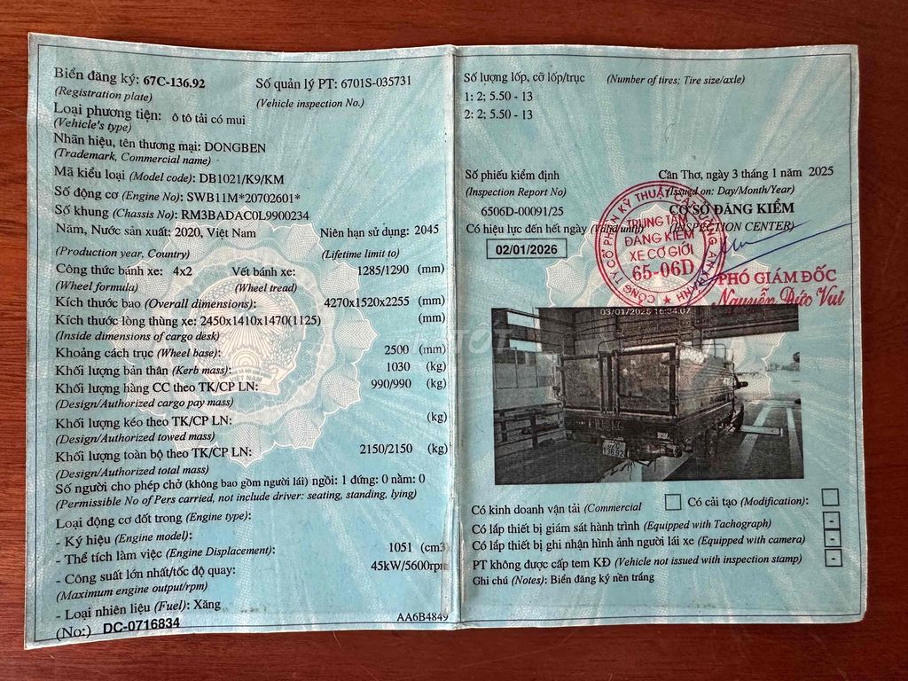 cần bán xe tãi nhỏ dongben 990kg. Mua bán Xe tải, xe ben tại Thị xã Bình Minh Vĩnh Long được đăng bởi Thạnh hình 15