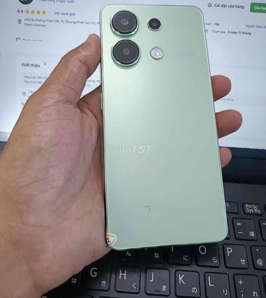 Xiaomi Redmi Note 13 8GB/256GB Xanh lá. Mua bán Điện thoại tại Quận Bình Thạnh Tp Hồ Chí Minh được đăng bởi AN MOBILE hình 1