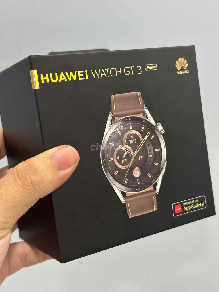 Huawei watch GT 3 46mm fullbox bản dây da máy đẹp